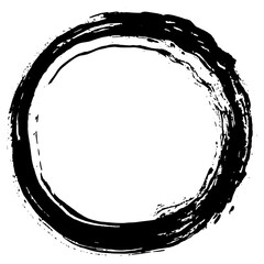 Hand drawn black ink brush strokes for creative designs