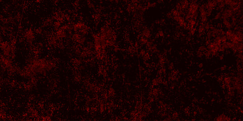 Abstract red grunge natural smooth cement concrete floor and plaster dirty wall background texture. red marble texture and red paper texture. plastered long panoramic concrete paint wall background.