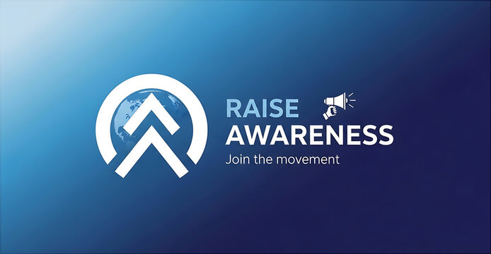 Design of awareness campaign banner with blue gradient, Blue November, movember, Men's Health Awareness