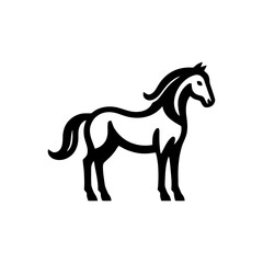 Horse symbol stylized shape