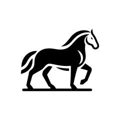 Horse silhouette vector symbol