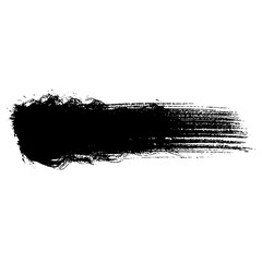Hand drawn black ink brush strokes for creative design backgrounds