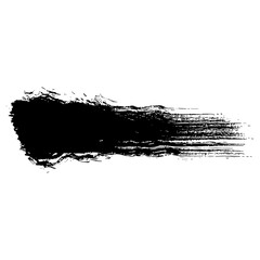Hand drawn black ink brush strokes for grunge designs