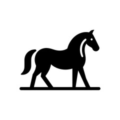 Stylized horse vector icon