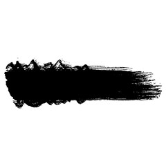 Hand drawn black ink brush strokes perfect for grunge backgrounds