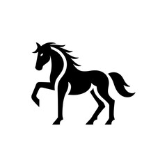 Horse silhouette in a bold design