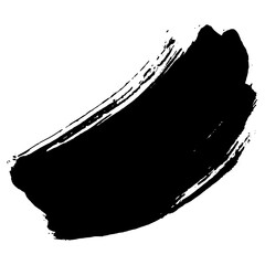 Fototapeta premium Unique hand drawn black ink brush strokes for creative designs