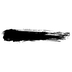 Hand drawn black ink brush strokes for grunge design backgrounds