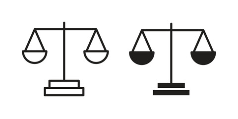 Ethics icon silhouette vector designs. Editable Strokes