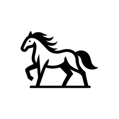 Horse stylized outline figure