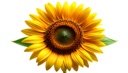 Vibrant yellow sunflower bloom stands out dramatically against a deep black background