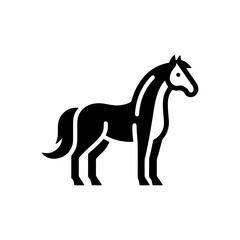 Obraz premium Horse glyph icon design