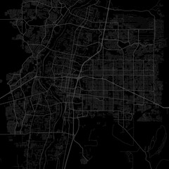 Albuquerque City Map Sleek Urban Grid Blueprint in Refined Black and Gray Monochrome Hue.