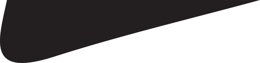 Abstract Black Shape on White Background vector illustration