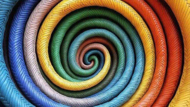 Gen Turbo displays vibrant colors in a mesmerizing spiral pattern