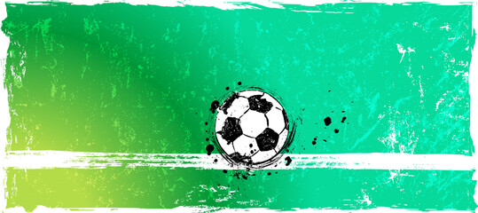 soccer, football, illustration with paint strokes and splashes, grungy mockup, great soccer event