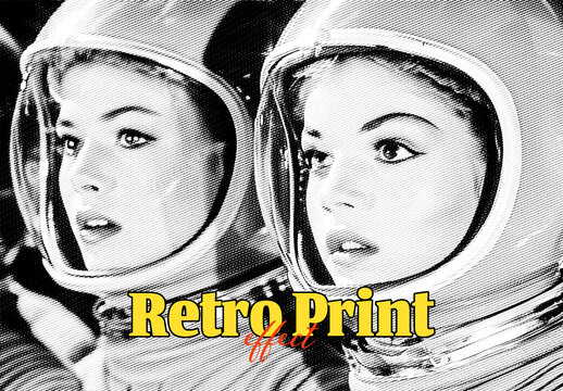 Retro Print Photo Effect