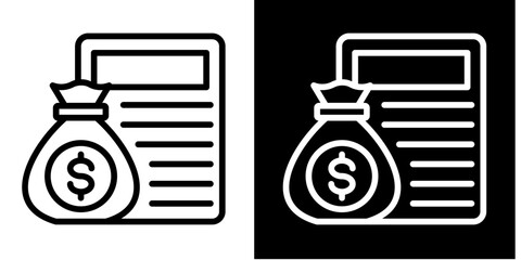 Resources Icon Set White Style Collection