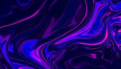 Obraz premium Abstract Fluid Art Mesmerizing Swirls of Blue and Purple