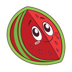 Obraz premium Cute Blushing Smiley Face Sticker with Rosy Pink Cheeks Design