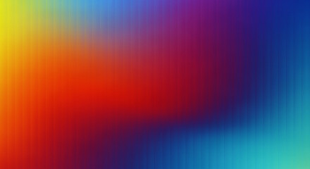 Vibrant abstract pixelated gradient background transitioning through a spectrum of warm and cool colors