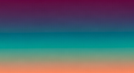 Vibrant abstract pixelated gradient background transitioning from deep purple to warm orange with teal and blue hues