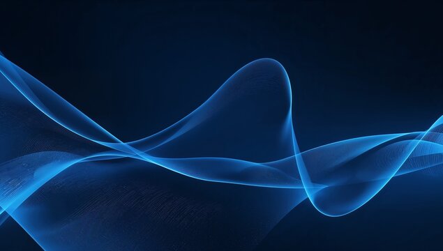 Ethereal abstract background featuring a fluid wave of soft pastel gradients in pink and blue, creating a serene and dreamy composition