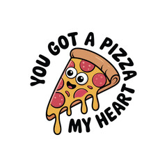 Delicious pizza isolated icon vector illustration design