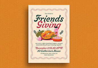 Rustic Thanksgiving Dinner Invitation