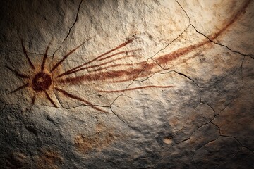 Ancient Cave Art Depicting Celestial Bodies and Natural Phenomena