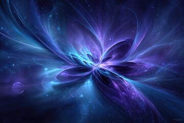 Abstract Cosmic Flower Nebula