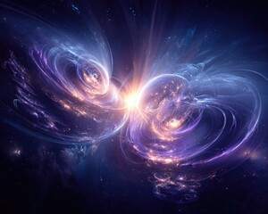 Cosmic Energy Explosion In Deep Space