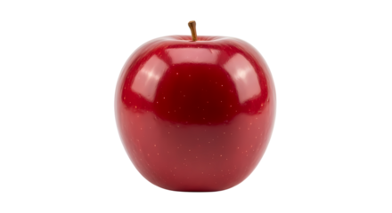 Fresh red apple gleaming with delightful shine, perfect for healthy eating campaigns and vibrant food photography, a symbol of wellness and natural goodness