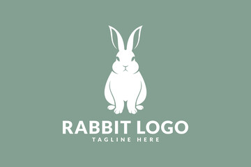rabbit logo icon vector illustration