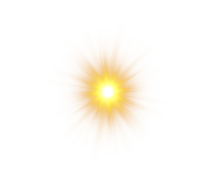 Bright sunlight with star shine flare overlay background