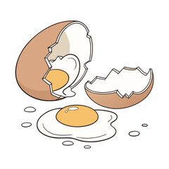vector illustration of an easter egg