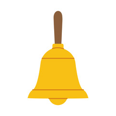 notification hand bell, perfect for apps, websites, educational materials, customer service designs - vector illustration
