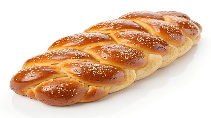 a challah bread braided and glos
