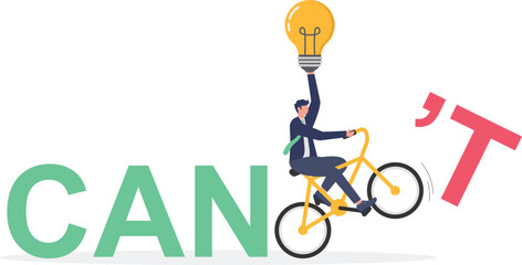 illustration of creative business ideas boosting entrepreneur confidence
