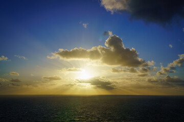 Sunset at south stack lighthouse isle of anglesey Wales 