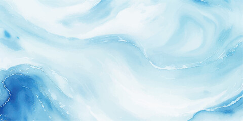 Abstract blue watercolor background texture flowing fluid art perfect for backgrounds and design elements © Ghost Rider