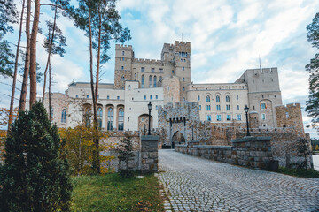 Castle in Stobnica, Main Gates. Greater Poland Region, Poland