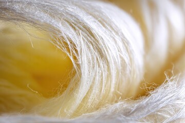 Close Up View Of Creamy White Cotton Candy