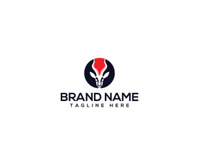 Symbol of Strength: An abstract logo featuring a strong symbol, perfect for business identity, representing power and elegance.