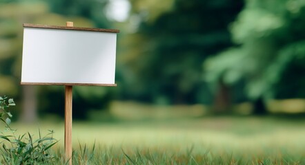 Eco-Friendly Design Mockup for Urban Park Information Board Featuring Recycled Materials