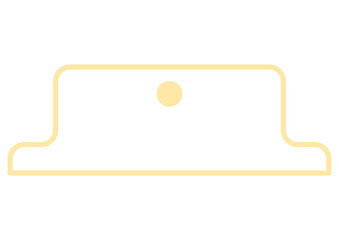 シンプルな紙クリップのアウトラインアイコン