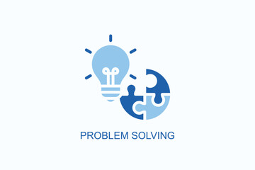 Problem Solving Icon Or Logo Isolated Vector Illustration