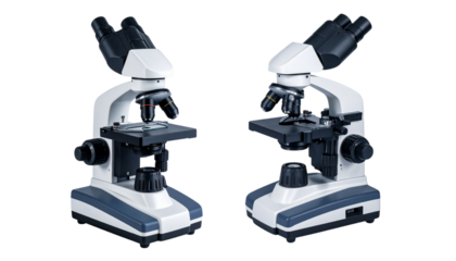  Modern Microscope Duo, isolated on transparent background
