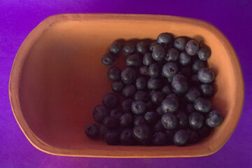 Purple Still Life with Blueberries