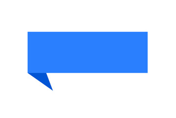 Obraz premium Blue speech bubble on transparent background